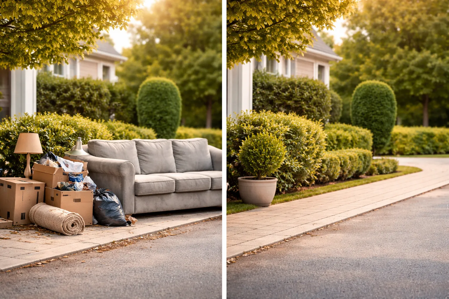 Vor und nach unserem Service