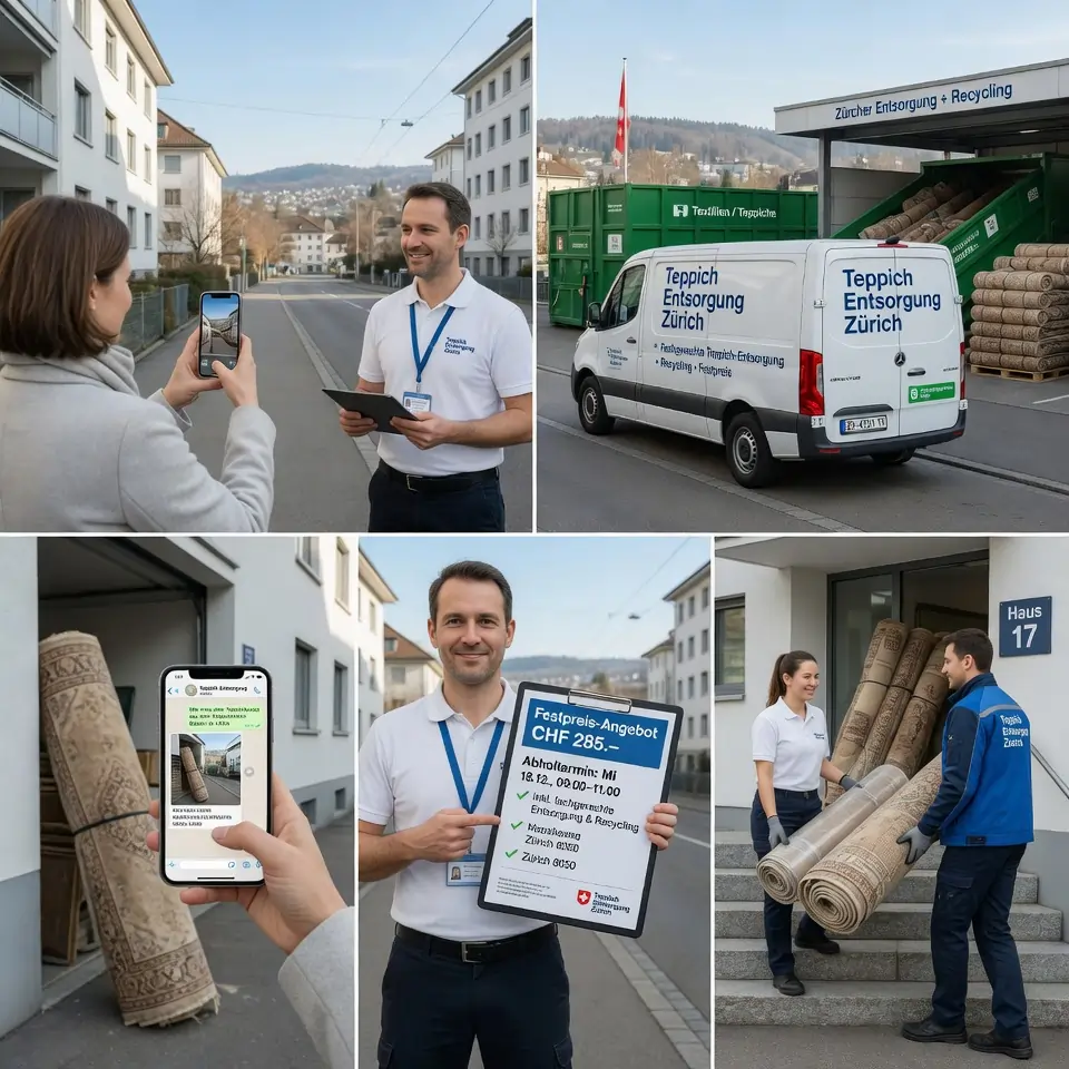 So läuft Ihr Teppich-Entsorgungsauftrag bei uns ab
