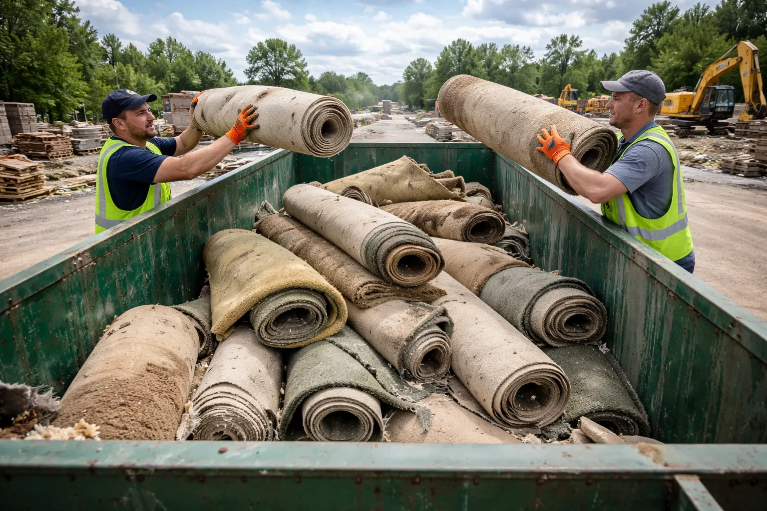 Teppich Abfall entsorgen – auch bei grösseren Mengen